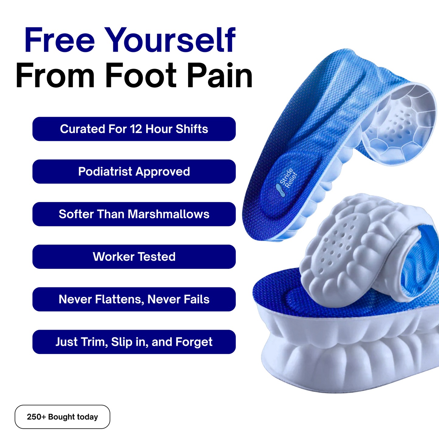 Marshmallow Insoles for the hard workers