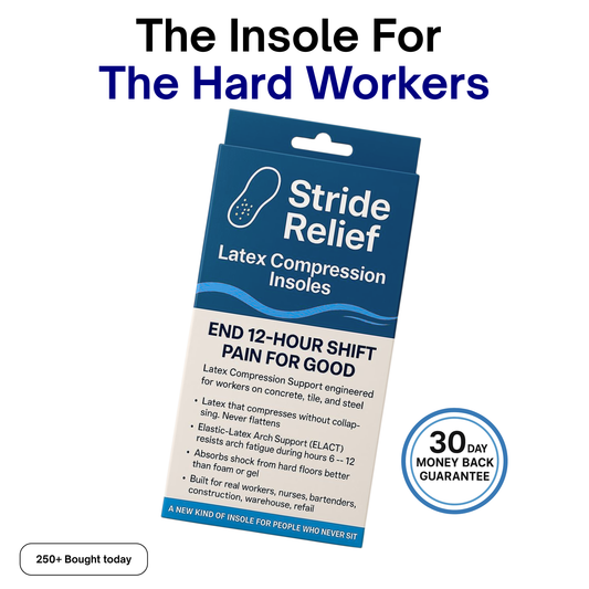 Latex Compression Tech (ELACT) Insoles For Workers - Save up to 56% today.