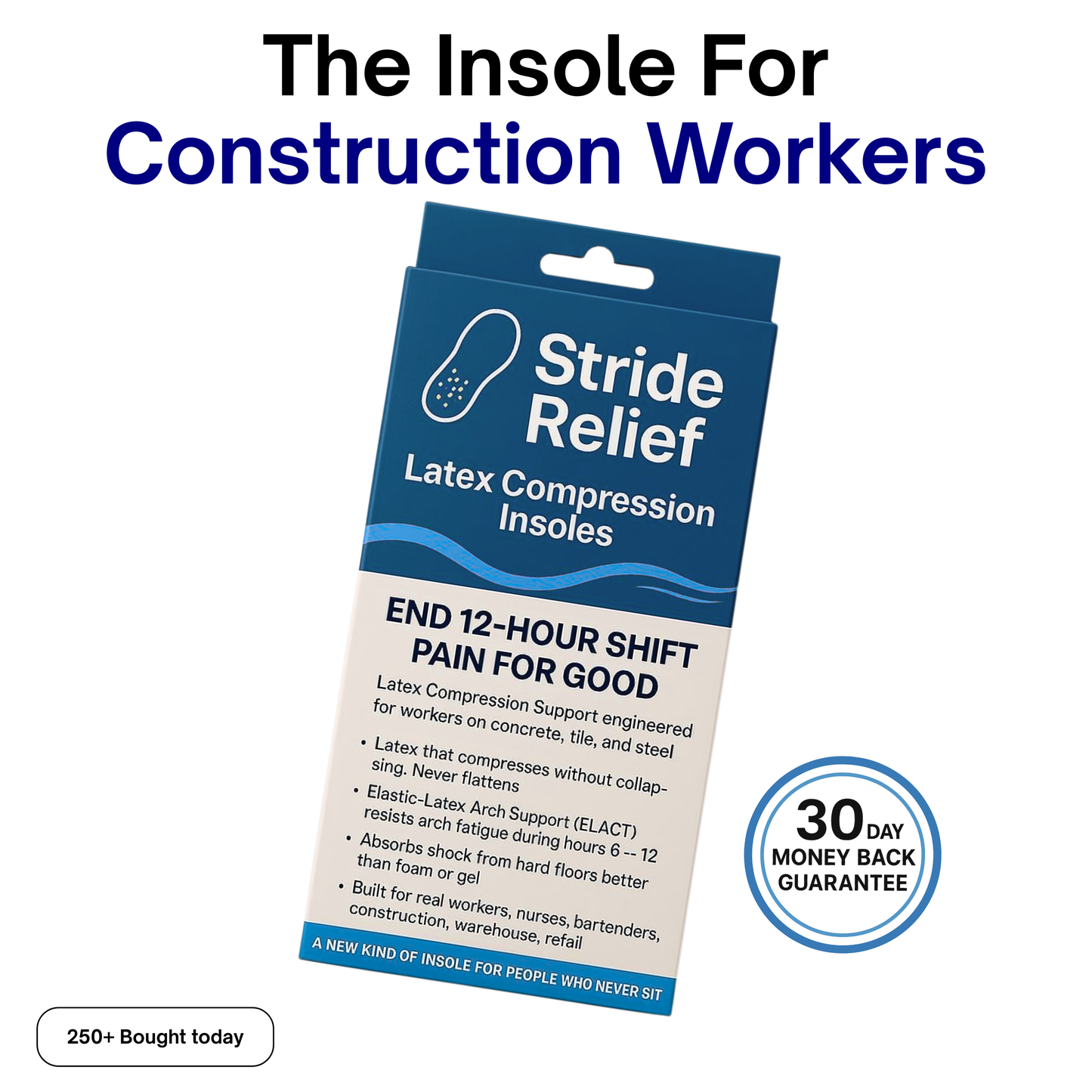 Latex Compression Tech (ELACT) Insoles For Construction Workers - Save up to 56% today.